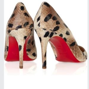 Louboutin python pumps